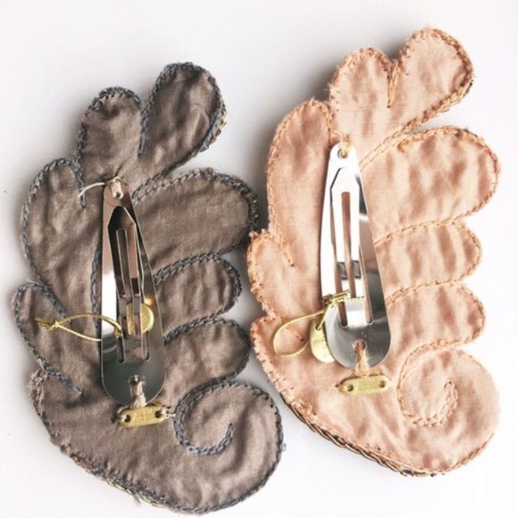 Colette Malouf Leaf Hair Clip Handmade in NYC 🗽✨ - Picture 2 of 4